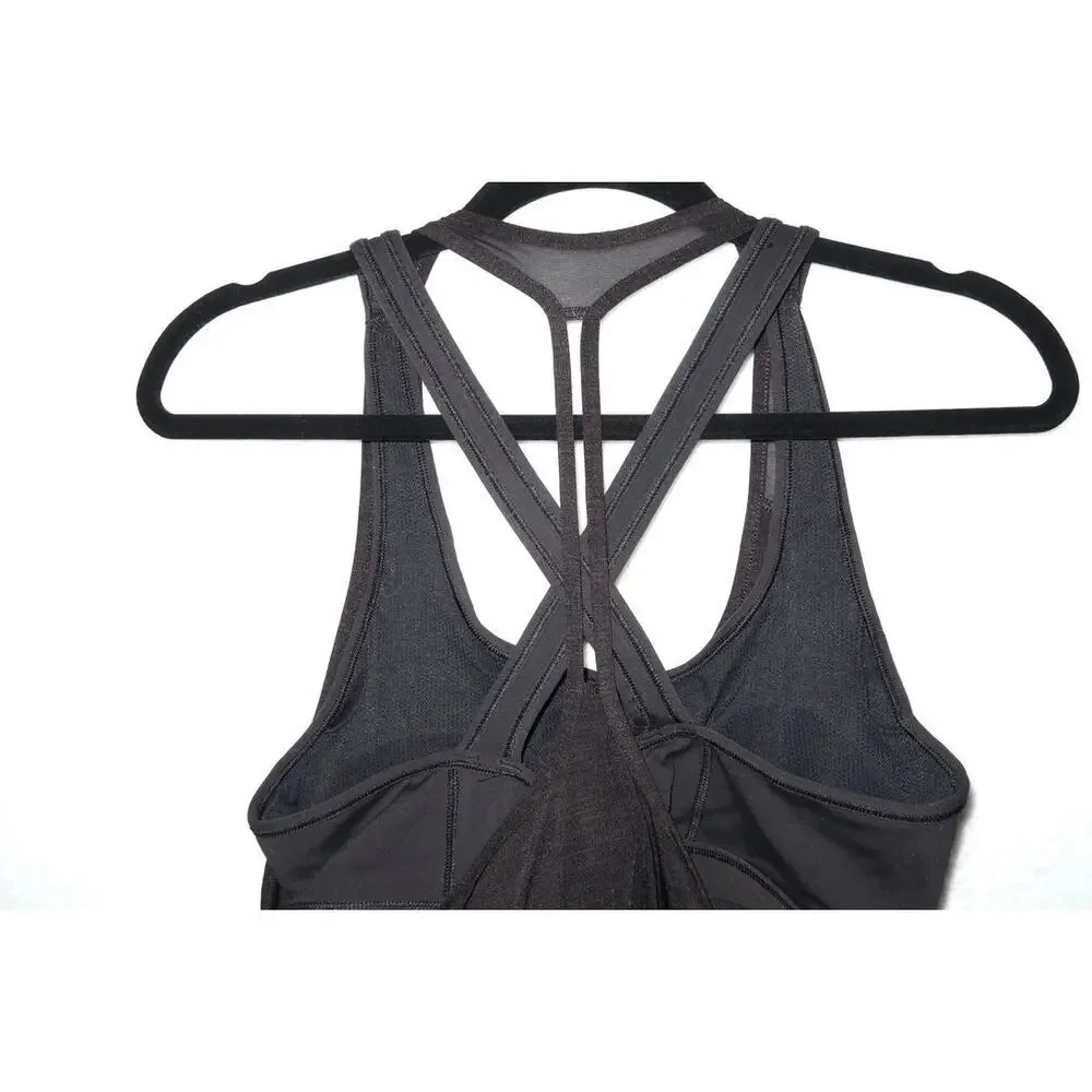 ATHLETA 2 In 1 Ultimate Support Top Black Medium